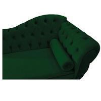 Diva Recamier Diana 185cm Lado Esquerdo Suede Cor Verde - 3