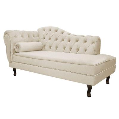 Diva Recamier Diana 185cm Lado Direito Suede Bege