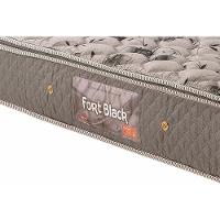 Cama Box Solteiro: Colchão Ortopédico Herval Ag65 Fort + Base Crc Suede Clean(88X188)