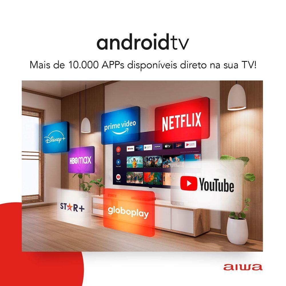 Smart Tv Aiwa Android, Full Hd, Comando De Voz, Dolby Audio, borda Infinita Aws-tv-43-bl-02-a Bivolt - 8