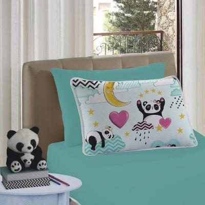 Jogo De Cama Liverpool Solteiro Malha Penteada 2 Peças 100% Algodão - Love Panda