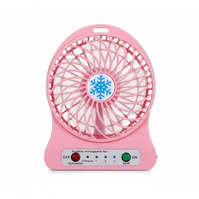 Mini Ventilador Portátil Recarregável Yeet 4.5W 3 Velocidades Rosa 110V