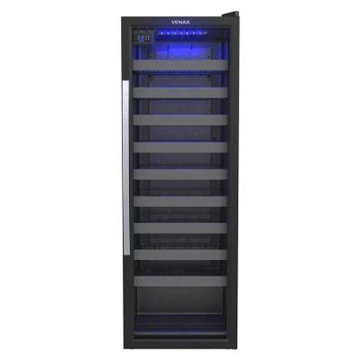 Adega Venax Piubella Cave 13703 para 50 Garrafas Vidro Duplo Preto 220V