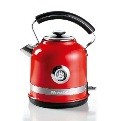 Chaleira Elétrica Ariete 2854 1500W 1,7L Aço Inox Vermelho com Termômetro 220V