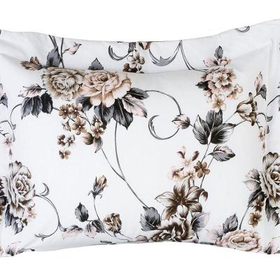 Porta Travesseiro Decorativo Desire Estampado 1 Peça Percal 200 Fios 100% Algodão - Estampa Samara Branco