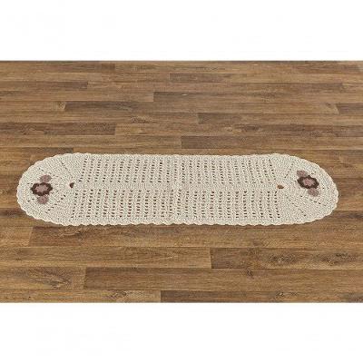 Passadeira Bella Avulsa Em Crochê Feito A Mão 01 Peça 85% Algodão | 15% Poliéster - Cru