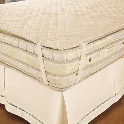 Saia Box Solteiro Vilela 1 Peça 100% Algodão - Marfim