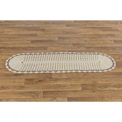 Passadeira Jade Avulsa Em Crochê Feito A Mão 01 Peça 85% Algodão | 15% Poliéster - Cru