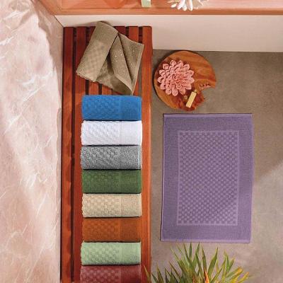 Toalha De Piso Horus 70x50 Cm Antiderrapante 1 Peça 100% Algodão - Branco