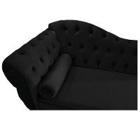 Diva Recamier Diana 140cm Lado Direito Suede Preto - 3
