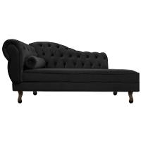 Diva Recamier Diana 140cm Lado Direito Suede Preto - 5