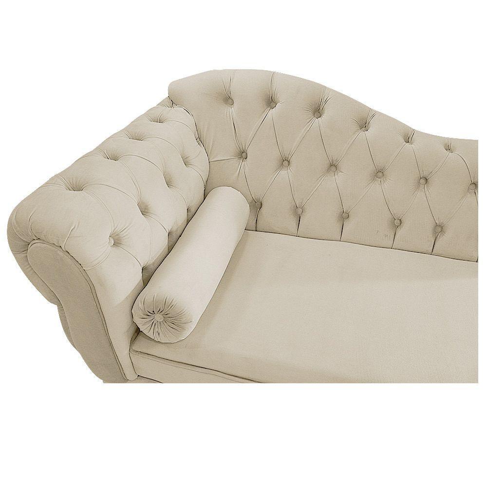 Diva Recamier Diana 160cm Lado Direito Corano Bege - 3