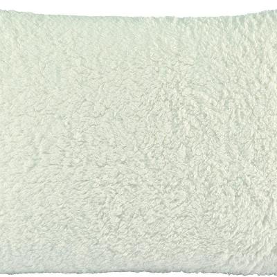 Capa De Travesseiro Decorativo Alasca 1 Peça Tecido Manta Sherpa 180g/m² 100% Poliéster - Marfim