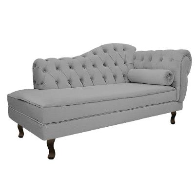 Diva Recamier Diana 185cm Lado Esquerdo Corano Cinza