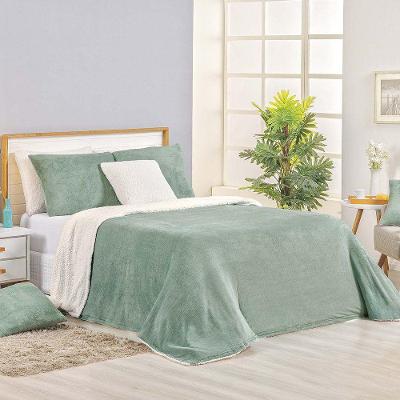 Cobertor Canada King 1 Peça 100% Poliéster Fleece Sherpa Fendi