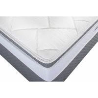 Cama Box Queen: Colchão Molas Herval MasterPocket Ensacadas Toledo + Base CRC Suede Cinza(158x198) - 2