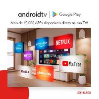 Smart TV Aiwa 50” Android 4k Comando de Voz Dolby Áudio Hdr10 AWS-TV-50-BL-02-A - 2
