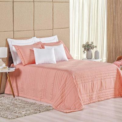 Cobre Leito Eden King 3 Peças Hipercal 180 Fios 100% Poliéster - Goiaba