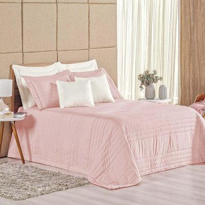 Cobre Leito Eden Queen 3 Peças Hipercal 180 Fios 100% Poliéster - Rosé