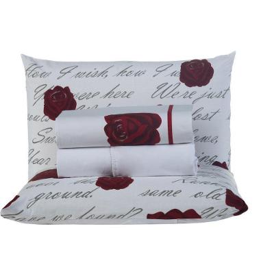 Jogo De Cama Craft Casal Padrão 4 Peças Percal 200 Fios 100% Algodão - Estampa Roses