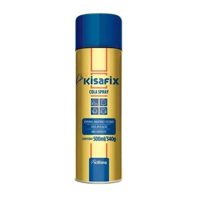 Cola De Contato Spray Kisafix 500ml – Adesivo De Alta Performance Para Espumas, Tecidos, Laminados E Mdf