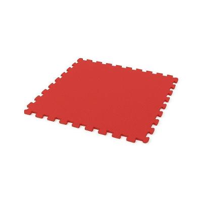 Piso Eva Tatami Central Espumas 100x100x1cm E 50x50x1cm – Antiderrapante, Alta Densidade 50x50cm Vermelho
