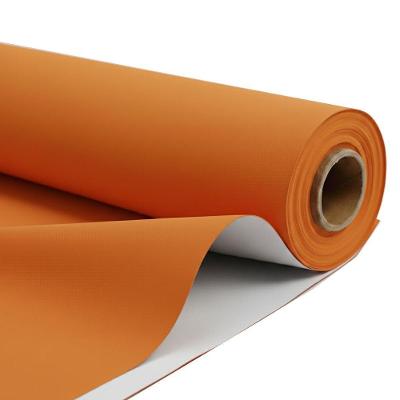 Tecido Banner Bagum Brilho 1m Pvc Impermeável Resistente Estofados Capas Artesanato Laranja