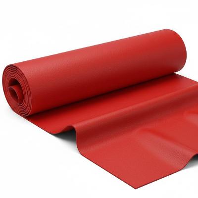 Tecido Corano Dt 140cm – Pvc Sintético Resistente E Maleável Para Estofados E Móveis Vermelho 6352