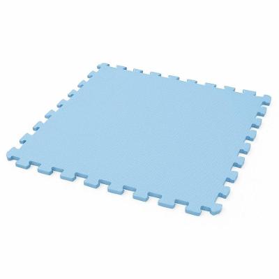 Piso Eva Tatami Central Espumas 100x100x1cm E 50x50x1cm – Antiderrapante, Alta Densidade 100x100cm Azul Bebê