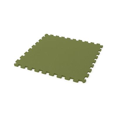 Piso Eva Tatami Central Espumas 100x100x1cm E 50x50x1cm – Antiderrapante, Alta Densidade 50x50cm Verde Musgo