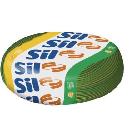 Cabo Flexsil de Cobre 4mm 750 Volts Verde E Amarelo com 100 Metros 3.019 Vdam Sil