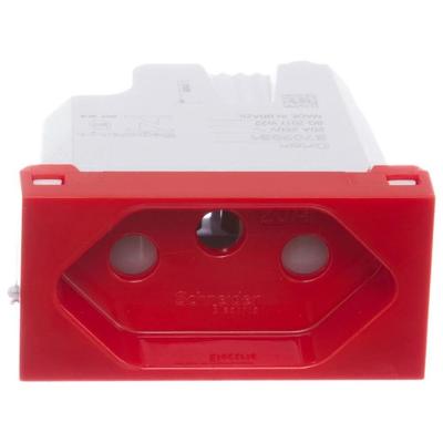Módulo de Tomada Orion 2 Pinos + Terra 20 Amperes 250 Volts Antibactéria Vermelho S70203134 Schn