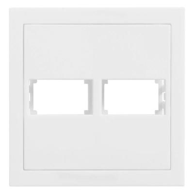 Placa 4x4 Para 2 Módulos com Suporte Cinza Fosco Ekc30000-41 Dicompel Placa 4x4 2 Módulos com S