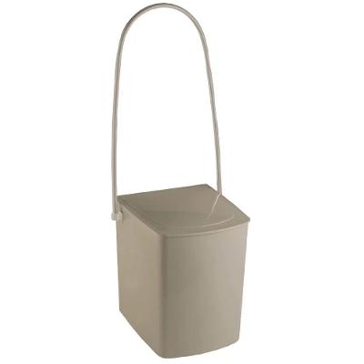 Lixeira 24x25,5x62,5cm Alça Longa Champagne 1147 Crismetal Lixeira 24x25,5x62,5cm Alca Longa Ch