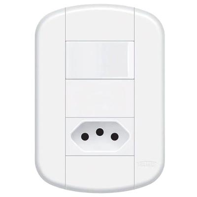 Interruptor Simples 16a-250 Volts E 1 Tomada 2p+t 20a de 250 Volts Distanciados 11339254 Fame