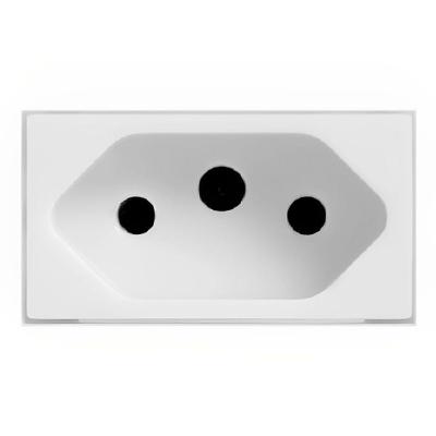 Módulo de Tomada 2p+t 20 Amperes Cinza Fosco Ekc31000-26 Dicompel Módulo 1 Tomada Universal 2p+