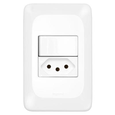 Interruptor Simples + Tomada 2p+t 20 Ampères 4x2 Lgx10320 Pial Interruptor Simples + Tomada 2p+t