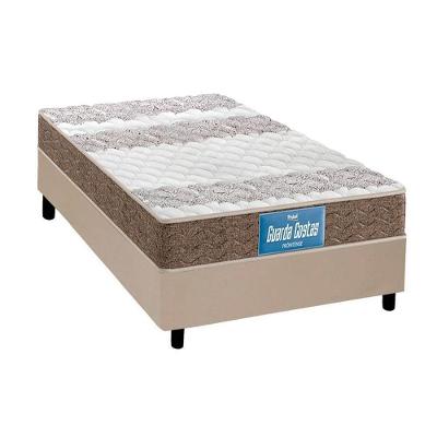 Cama Box Solteiro: Colchão Espuma Probel D33/EP Anatômico Guarda Costas Próintense Double Face + Base CRC Courano Clean(88x188)
