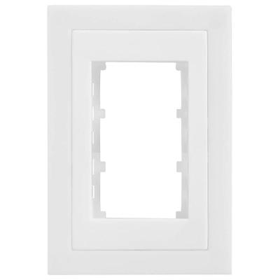 Placa 4x2 Para 3 Módulos com Suporte Cinza Fosco Ekc30000-35 Dicompel Placa 4x2 3 Modelos com S