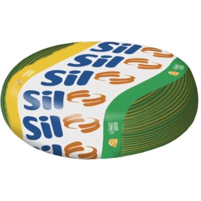 Cabo Flexsil de Cobre 2,5mm 750 Volts Verde E Amarelo com 100 Metros 00003.018.014.1.06 Sil Cabo