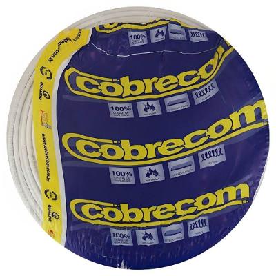 Cabo Flexicom de Cobre 6,0mm 750 Volts Branco com 100 Metros 1150703401 Cobrecom Cabo Flexicom B