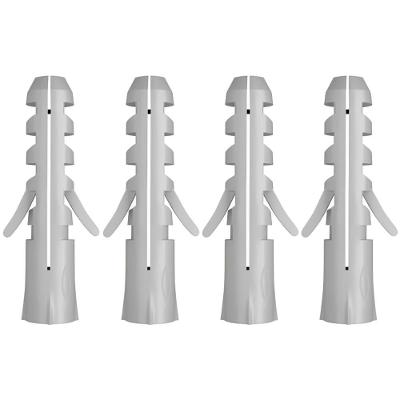 Bucha Para Expansão S8 com Pitão 4 Unidades 600121 Fischer Cartela Bucha Para Fixação S8 com Aba