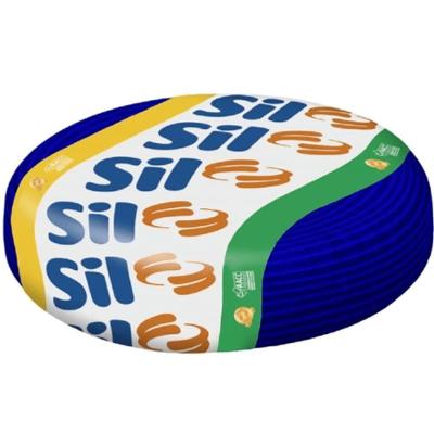 Cabo Flexivel Azul Escuro 750v 1,00mm 100m Sil Cabo Flexsil 750 Volts de 1,00 Mm Azul Escuro com 100