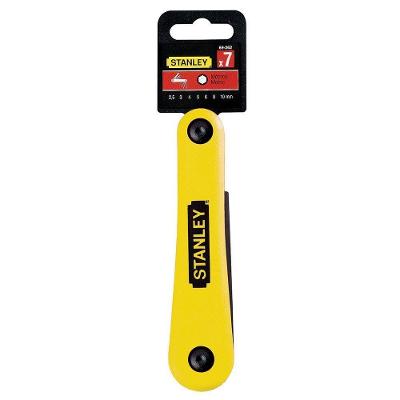 Jogo de Chaves Hexagonais Em Milímetros Tipo Canivete 7 Peças 69262 Stanley Jg Chave Hexagonal