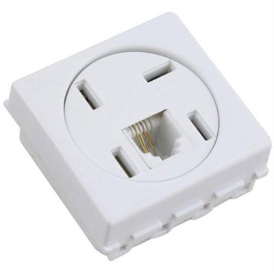 Tomada Para Telefone 4p Telebrás+rj11 Modelo Americano Lux2-liz 57115-050 Tramontina Tom.tel 4p+