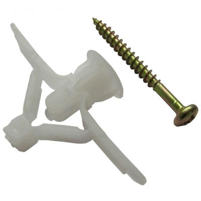 Bucha Nylon Fly Nº 3 Para Placa de Gesso 13-23mm com Parafuso 100 Peças Buf0162 Foxmix Bucha Ny