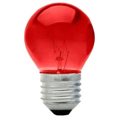 Lâmpada Bolinha 15 Watts 127 Volts E27 Vermelho 8485 Brasfort Lâmpada Bolinha 15 Watts 127 Volts
