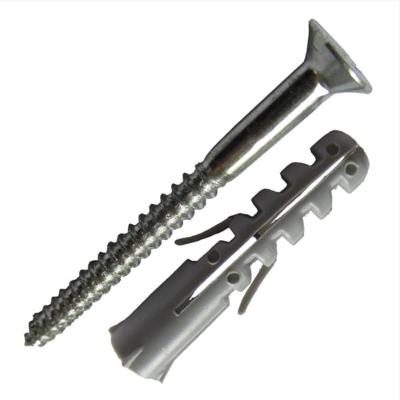 Bucha 8mm Nylon com Parafuso Para Madeira Cabeça Chata 5,5x50 Cartela 05 Peças Pmb409 Foxmix Pa