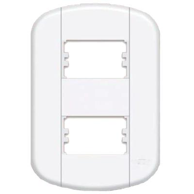 Placa 4x2 2 Módulos Distanciados Blanc Mais 11439380 Fame Placa 4x2 2 Modulos Distanciados B