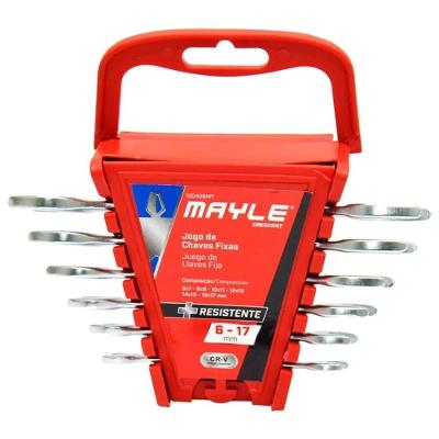 Jogo de Chaves Fixas 6 A 17mm com 6 Peças 100408my Mayle Jogo de Chaves Fixas 6a de 17mm com 6 P